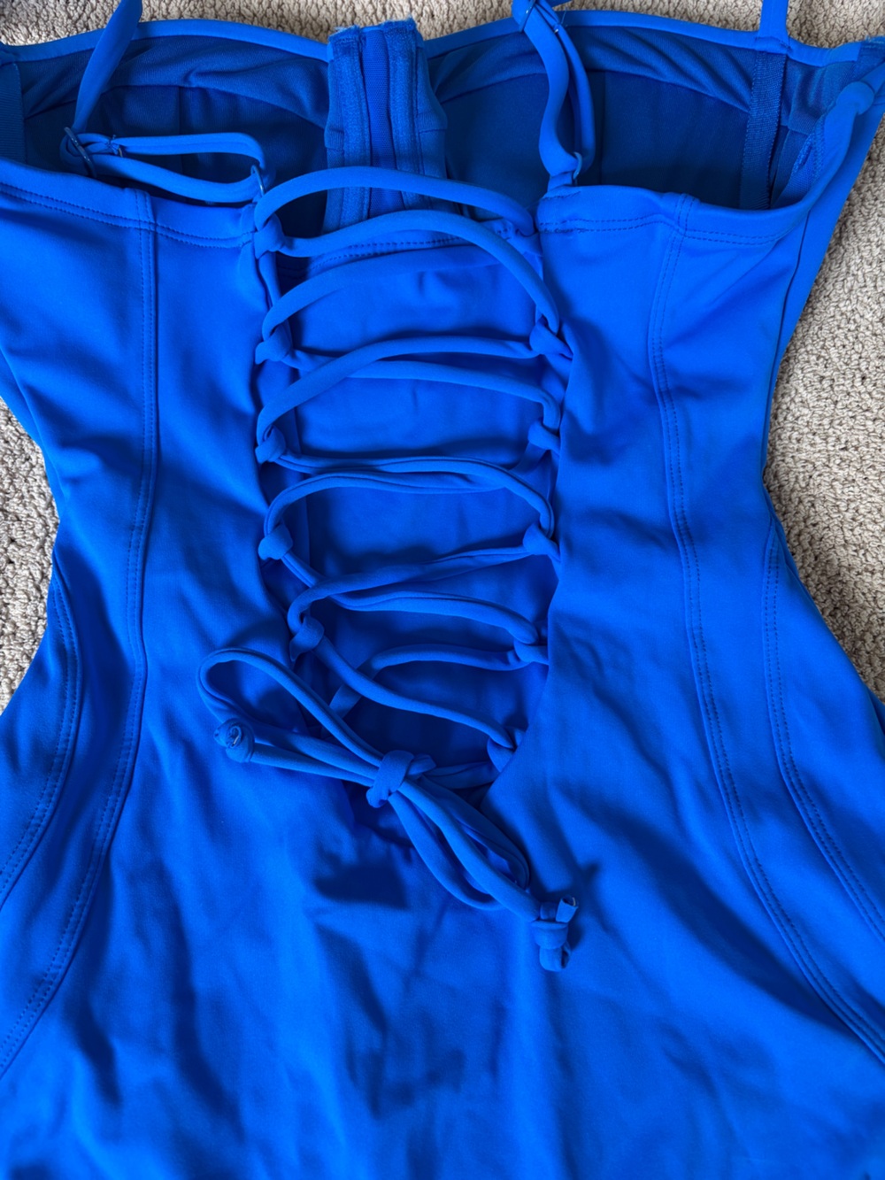 TA3 Pushy underwire pushup corset lace up shaping swimsuit size small short D/DD - Picture 6 of 8
